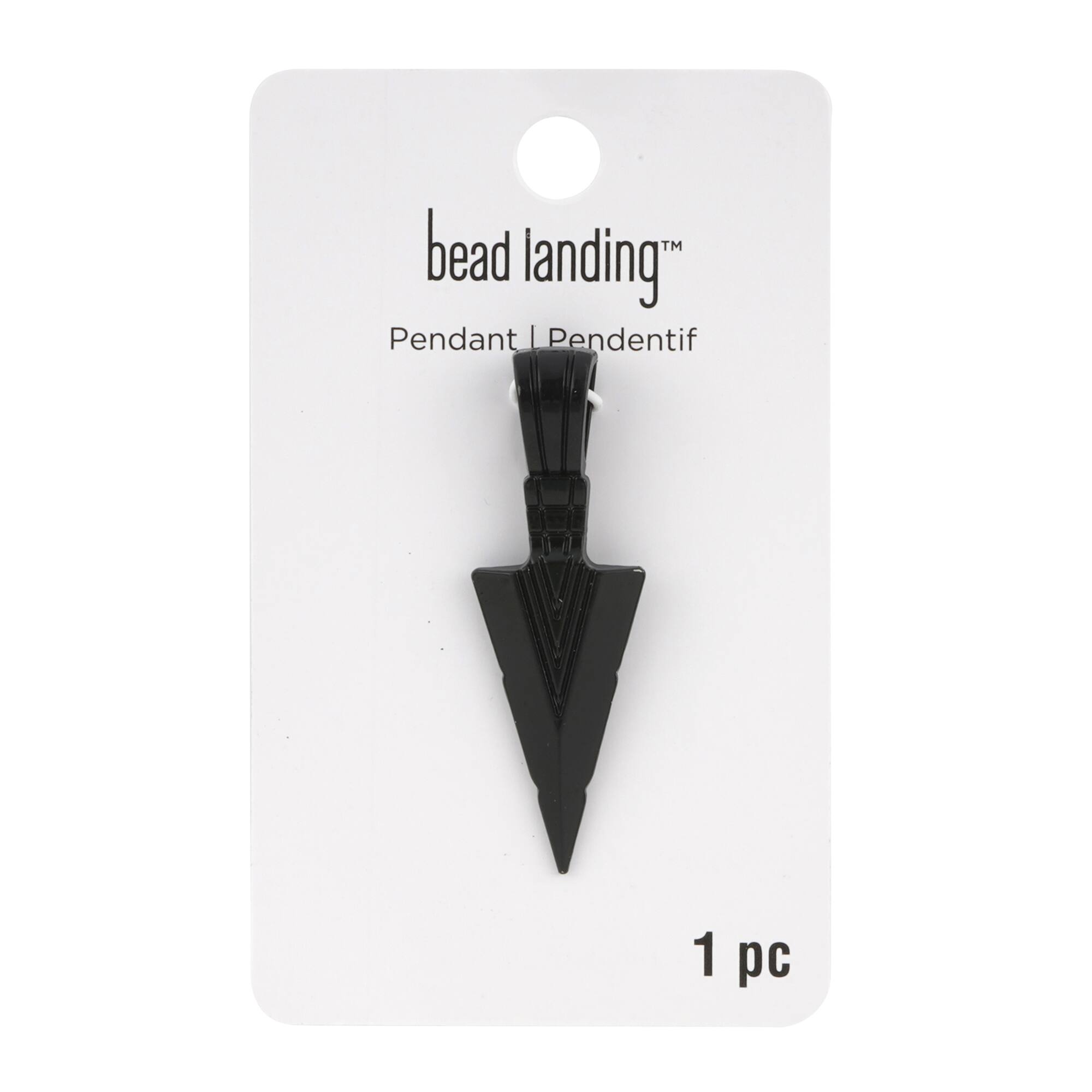 Black Arrow Pendant by Bead Landing™